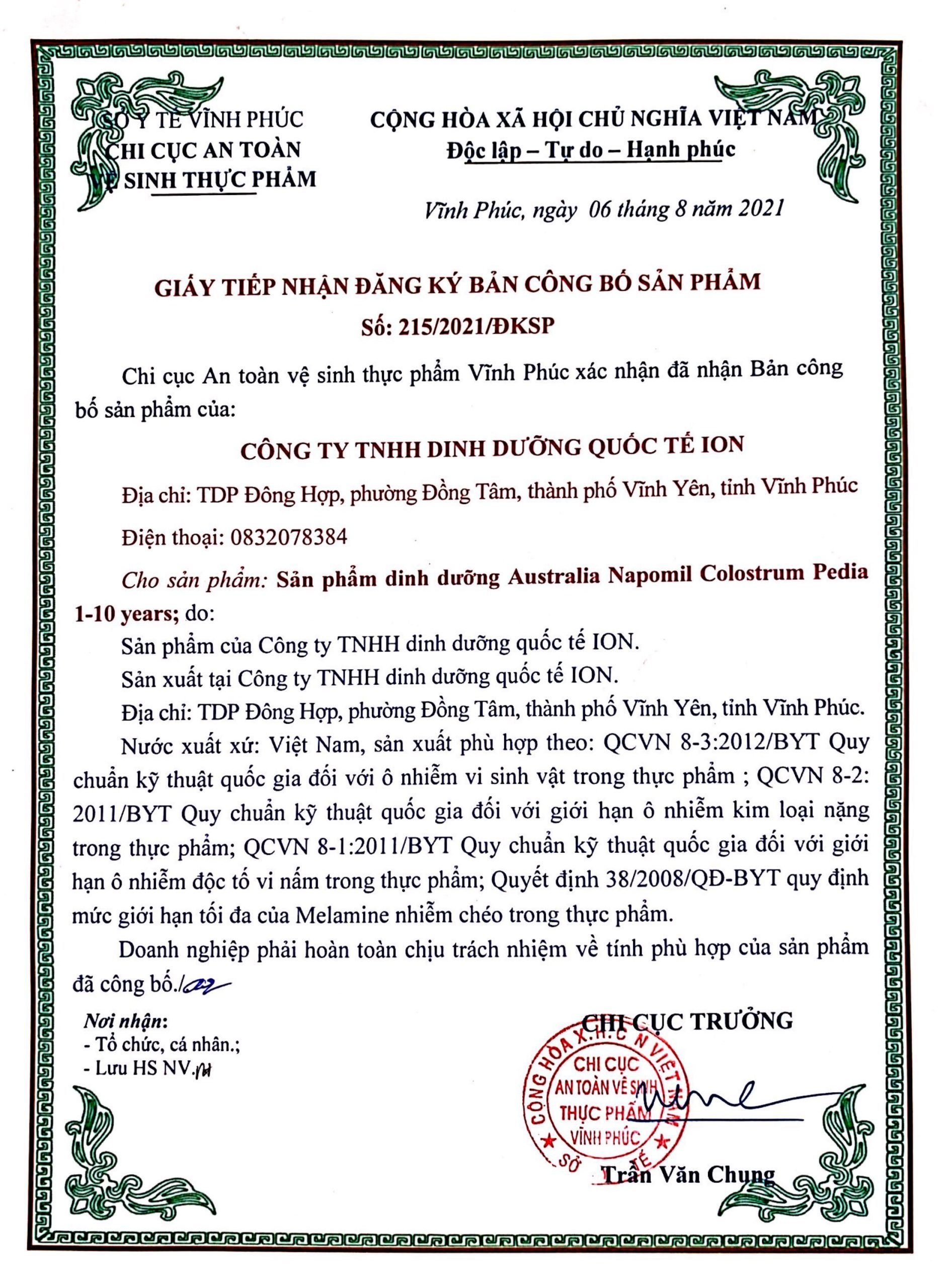 spdd napomil colostrum pedia